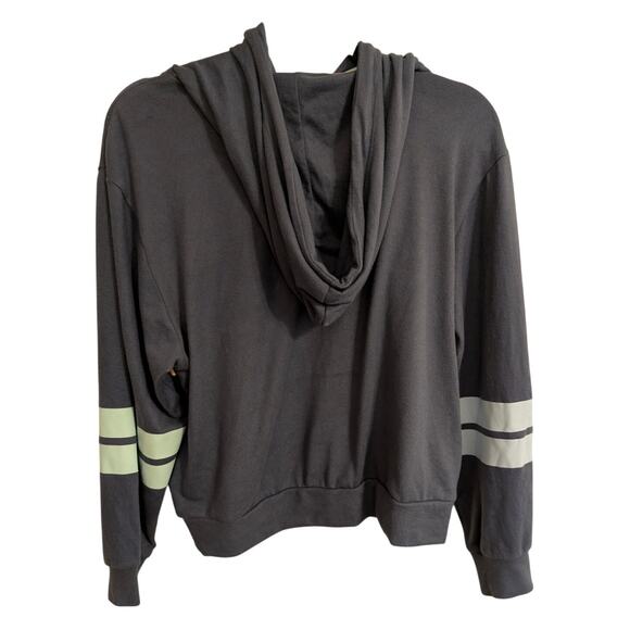 P.J. Salvage Women's Striped Pajama Hoodie Jogger Set Navy Blue Size XS - Picture 3 of 14